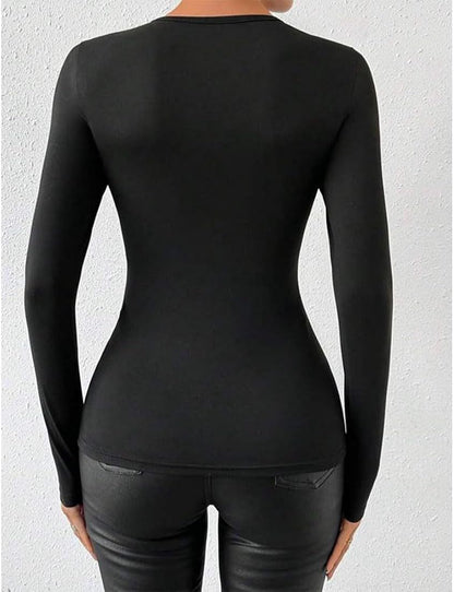 Top slim en maille transparente