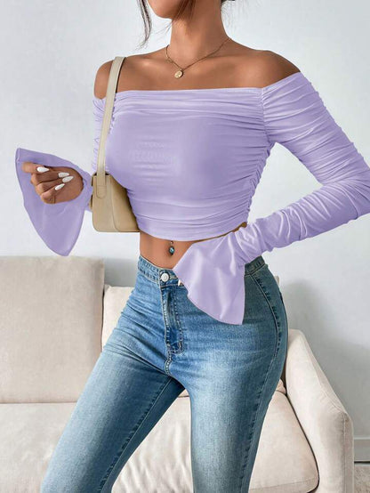 Top court à épaules dénudées